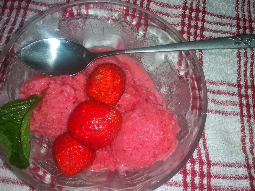 Фрозен йогурт с ягоди